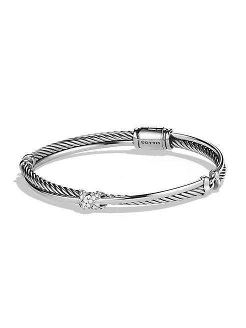 David Yurman - X Crossover Bracelet with Diamonds