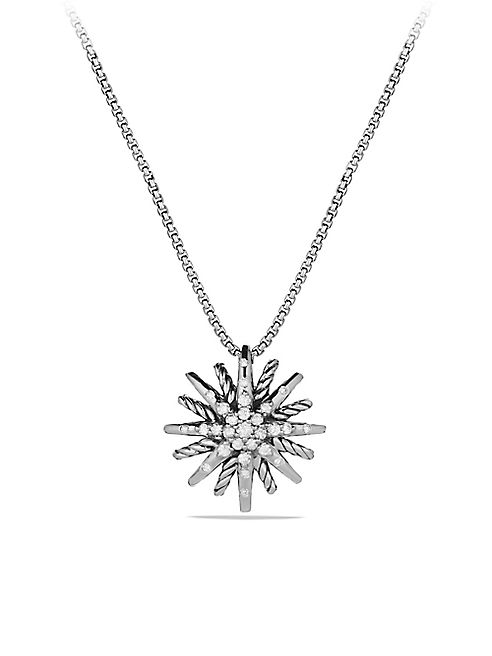 David Yurman - Starburst Small Pendant with Diamonds on Chain