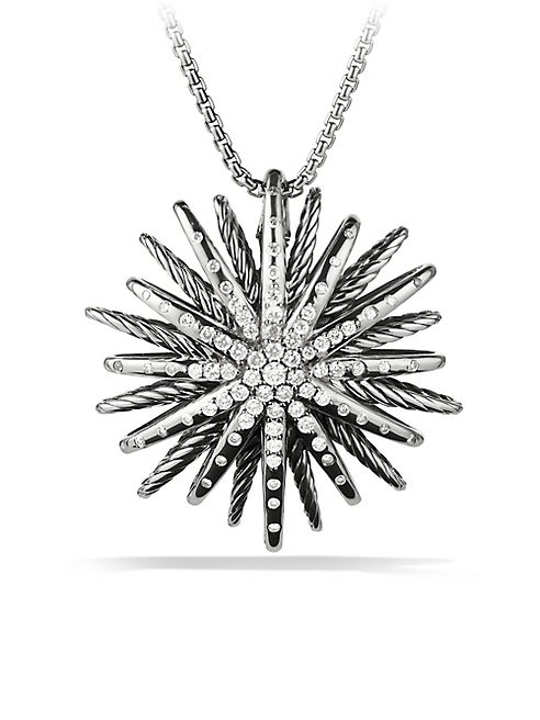 David Yurman - Starburst Large Pendant with Diamonds on Chain