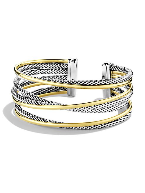 David Yurman - Crossover Cuff with Gold