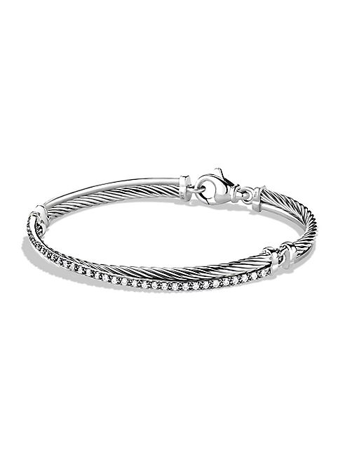 David Yurman - Crossover Bracelet with Diamonds