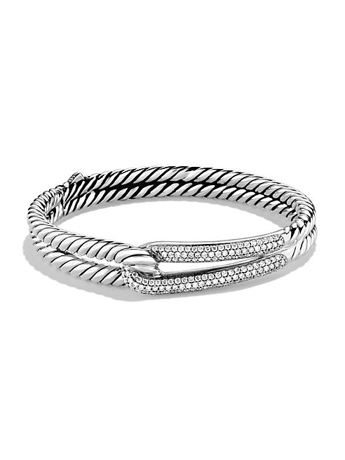 David Yurman - Labyrinth Single-Loop Bracelet with Diamonds