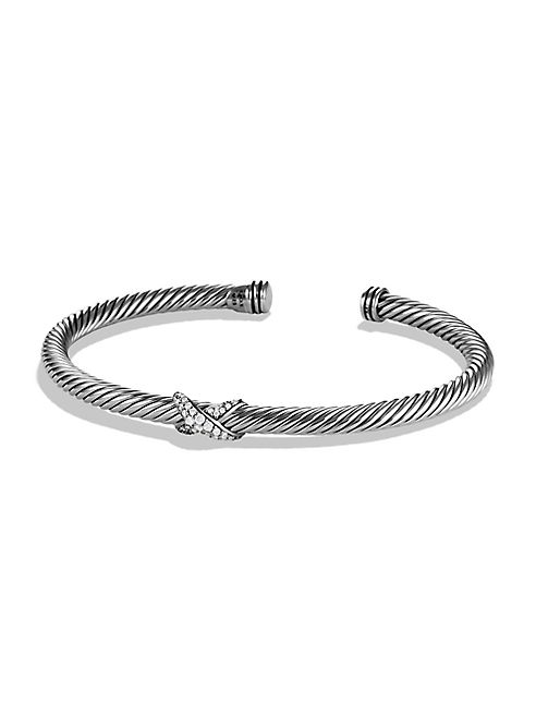 David Yurman - X Bracelet with Diamonds