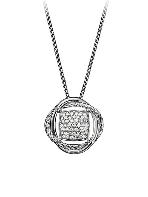 David Yurman - Infinity Small Pendant Necklace with Diamonds