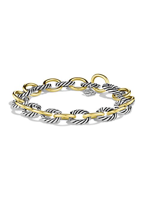 David Yurman - Oval Link Bracelet with Gold