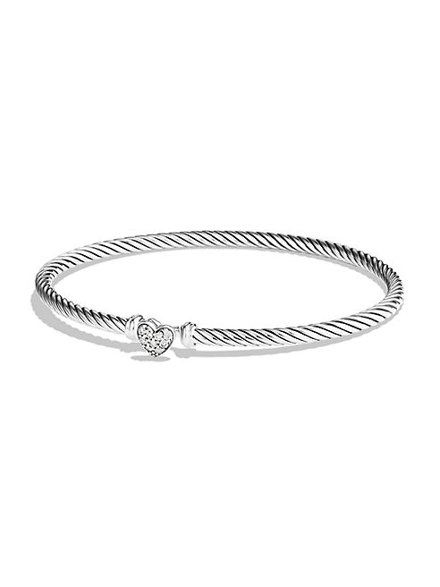 David Yurman - Cable Collectibles Heart Bracelet with Diamonds