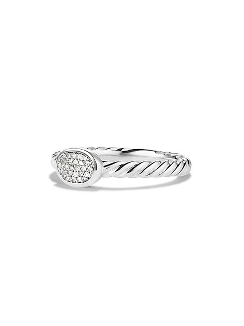 David Yurman - Cable Collectibles Oval Ring with Diamonds