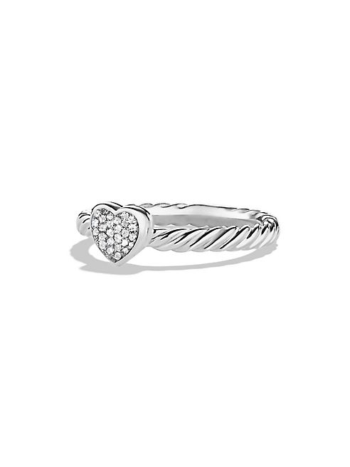 David Yurman - Cable Collectibles Heart Ring with Diamonds