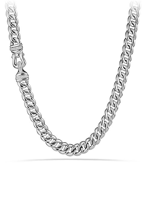 David Yurman - Buckle Chain Necklace with Diamonds