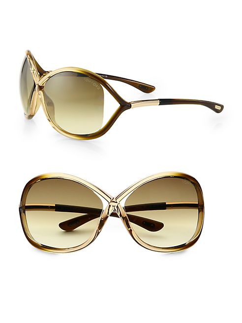 Tom Ford Eyewear - Whitney 64MM Oversized Oval Sunglasses