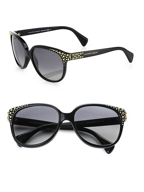 Alexander McQueen - 58MM Studded Sunglasses