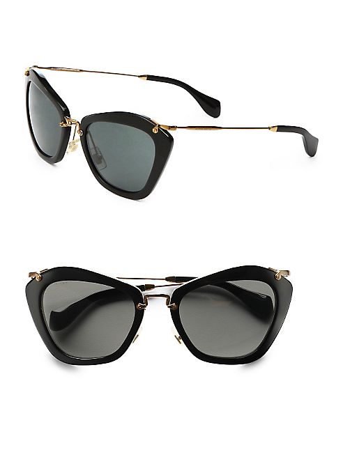 Miu Miu - Noir Catwalk Cat Eye Sunglasses