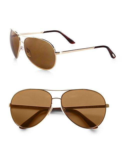 Tom Ford Eyewear - Charles Polarized Aviator Sunglasses