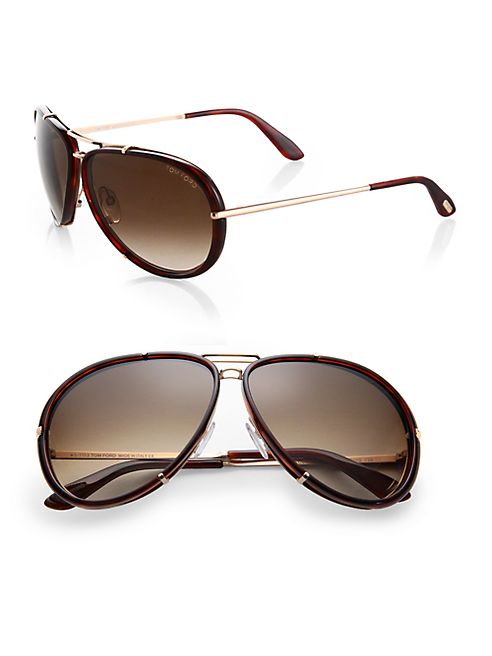 Tom Ford Eyewear - Cyrille 63MM Aviator Sunglasses