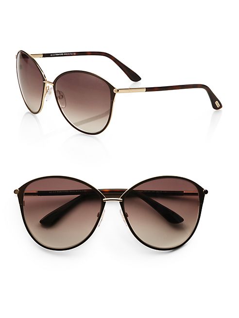 Tom Ford Eyewear - Penelope Metal Cat Eye Sunglasses