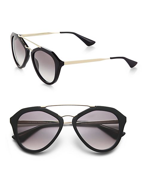 Prada - 54MM Mirrored Aviator Sunglasses