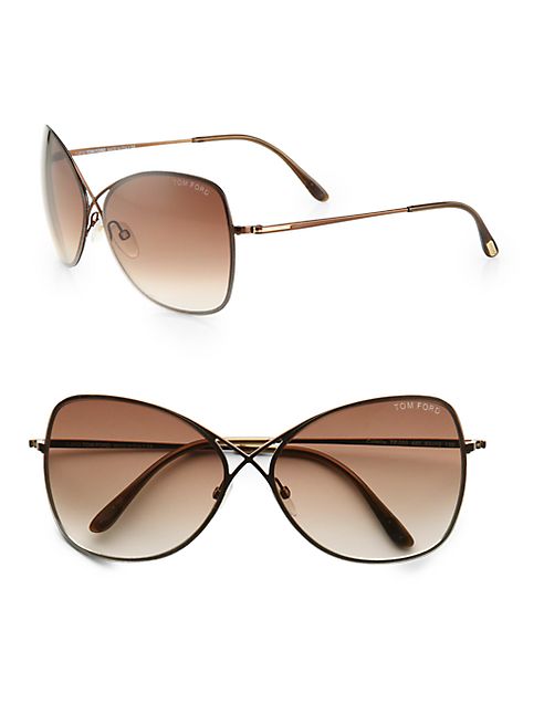 Tom Ford Eyewear - Colette Rimless Aviator Sunglasses