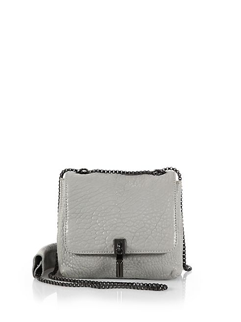 Elizabeth and James - Cynnie Mini Bubble-Leather Double Shoulder Bag