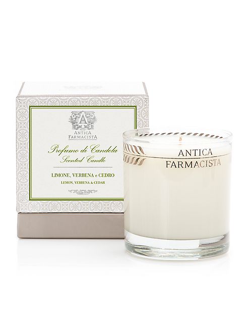 Antica Farmacista - Lemon, Verbena and Cedar Platinum Round Candle/9 oz.