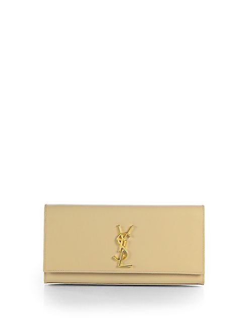 Saint Laurent - Kate Monogram Leather Clutch