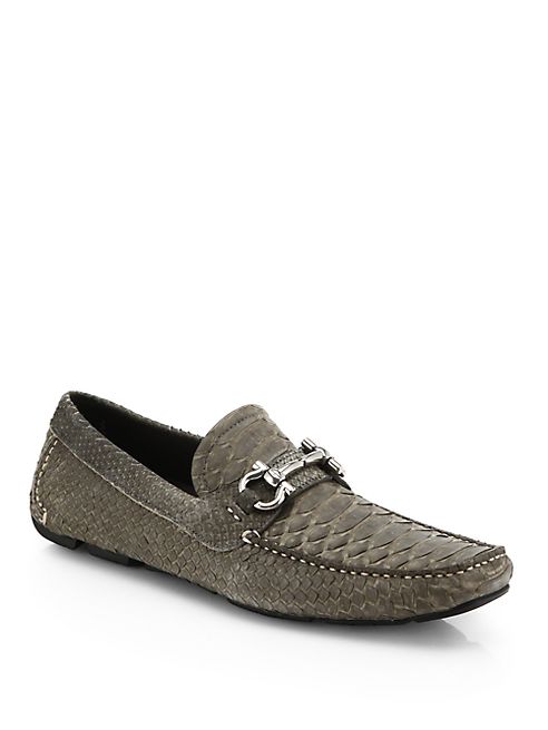 Salvatore Ferragamo - Python Loafers