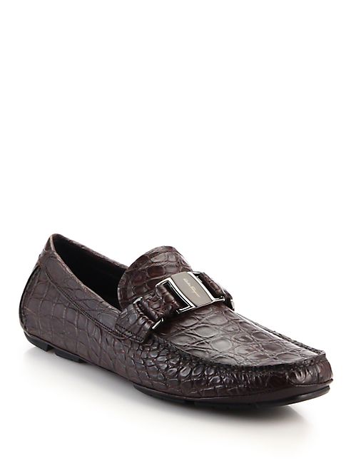 Salvatore Ferragamo - Sardegna 2 Crocodile Loafers