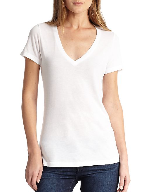 Splendid - V-Neck Jersey Tee