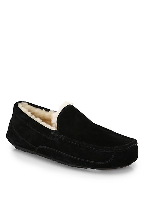 UGG - Ascot Suede and Shearling Slippers