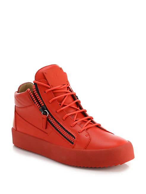 Giuseppe Zanotti - Double Zip Mid-Rise Sneakers