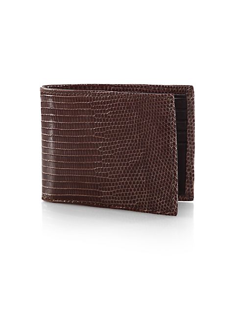 Saks Fifth Avenue Collection - Lizard Billfold Wallet