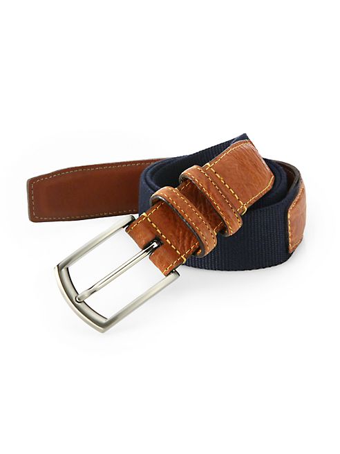 Saks Fifth Avenue Collection - Woven Cotton Belt