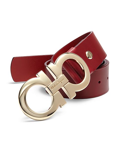 Salvatore Ferragamo - Adjustable Rubino Leather Belt