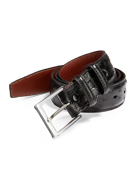 Saks Fifth Avenue Collection - Ostrich Leather Belt