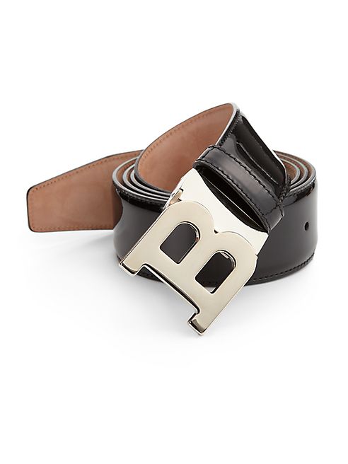 Bally - Patent Leather B Buckle Belt