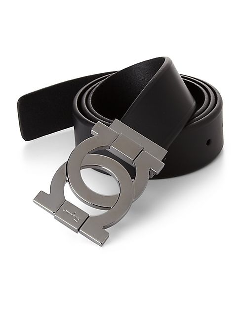 Salvatore Ferragamo - Interlocking Gancini Leather Belt