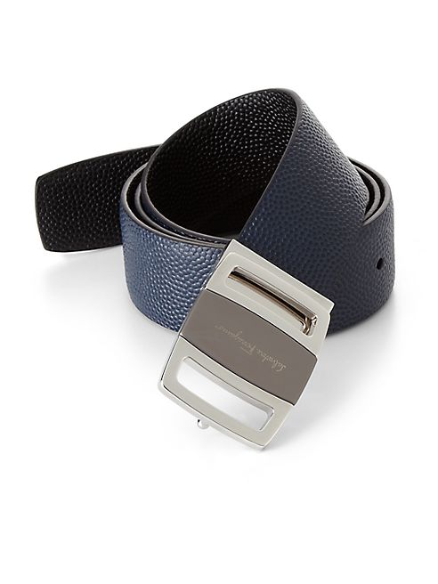 Salvatore Ferragamo - Stamped Leather Belt