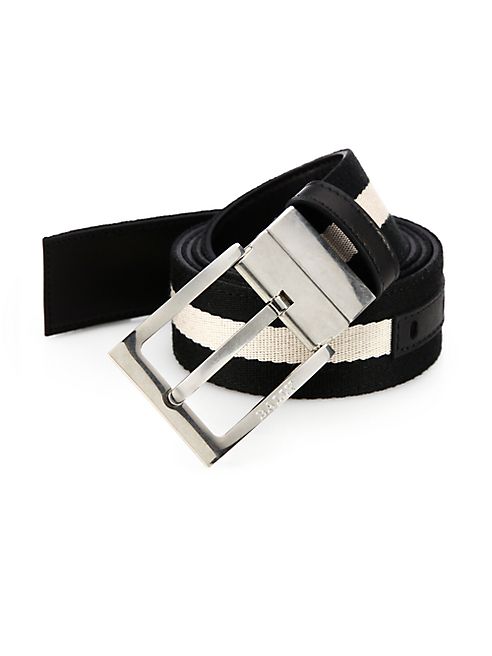 Bally - Striped Reversible Belt