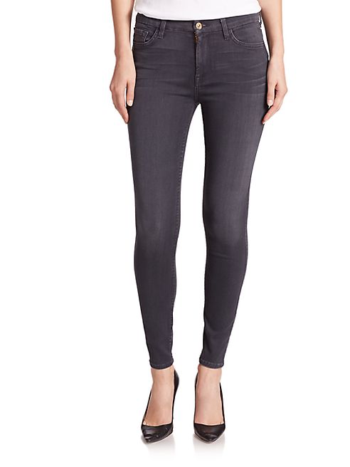 7 For All Mankind - The High Waist Ankle Skinny Jeans