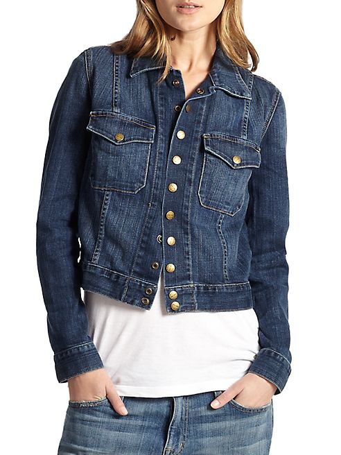 Current/Elliott - 1600 The Snap Denim Jacket