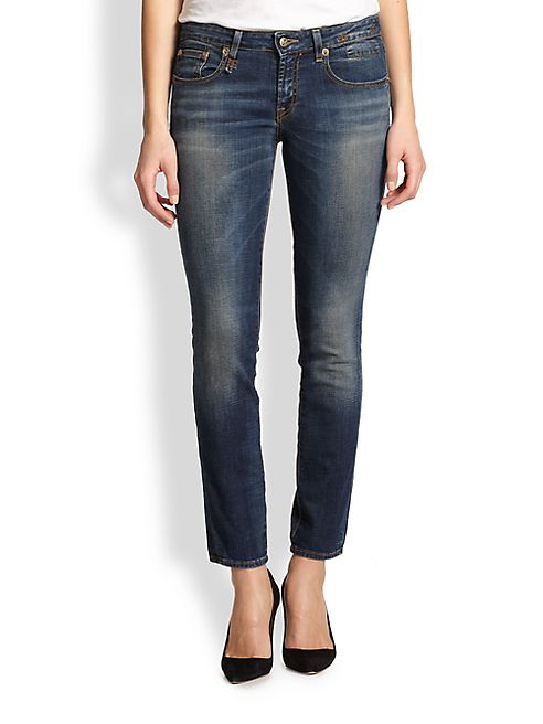 R13 - Kate Cropped Skinny Jeans