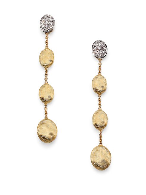 Marco Bicego - Siviglia Diamond & 18K Yellow Gold Drop Earrings