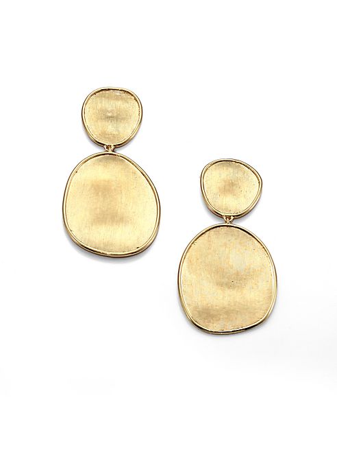 Marco Bicego - Lunaria 18K Yellow Gold Double-Drop Earrings