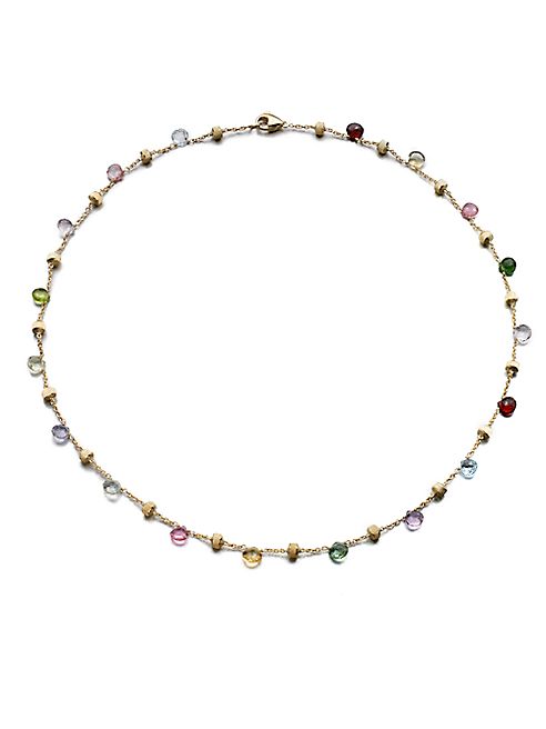 Marco Bicego - Paradise Semi-Precious Multi-Stone & 18K Yellow Gold Station Necklace