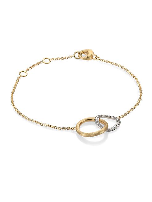 Marco Bicego - Jaipur Link Diamond & 18K Yellow Gold Bracelet