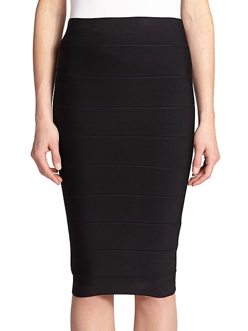 BCBGMAXAZRIA - Leger High-Waist Bandage Skirt