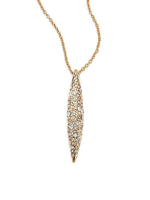 Alexis Bittar - Miss Havisham Kinetic Crystal Short Spear Pendant Necklace