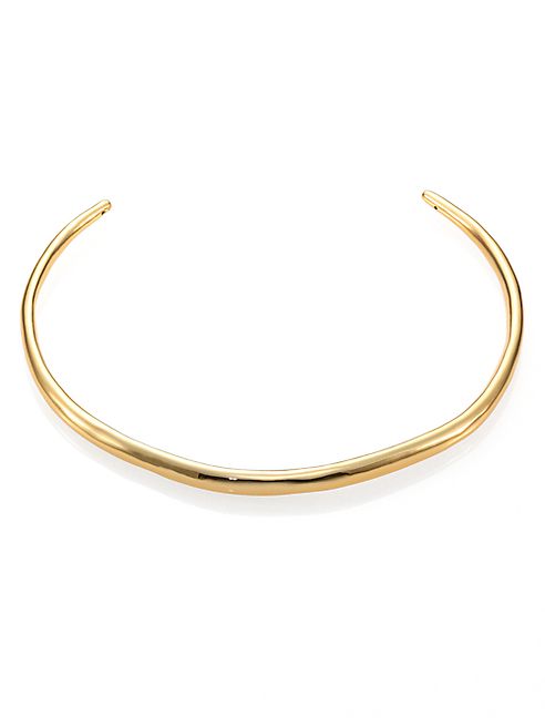 Alexis Bittar - Miss Havisham Liquid Collar Necklace/Goldtone