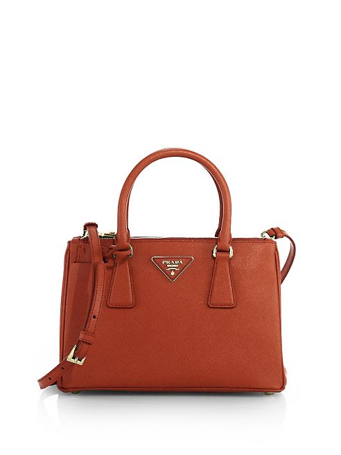 Prada - Saffiano Lux Small Double-Zip Tote