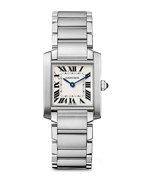 Cartier - Tank Francaise Medium Stainless Steel Bracelet Watch