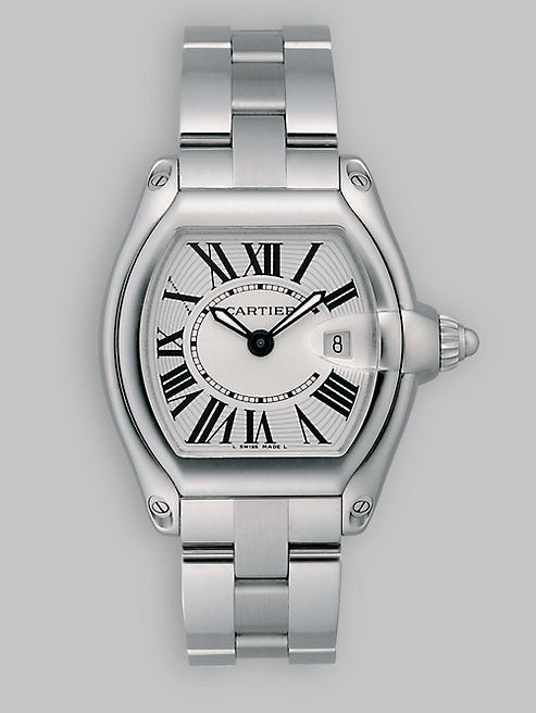 Cartier - Roadster Stainless Steel Small Bracelet Watch/White